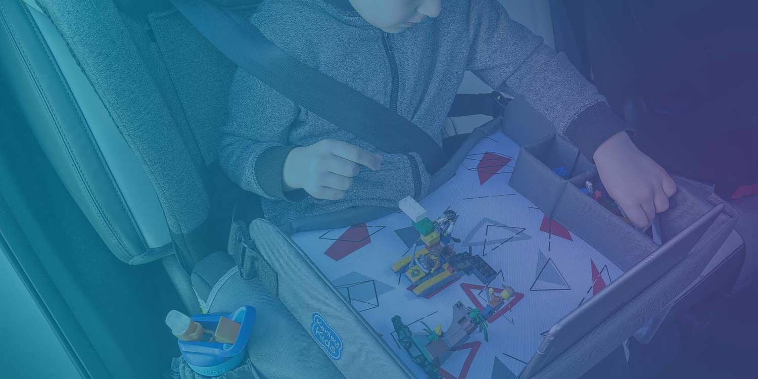Travel lap tray for kids in car seat activity tray toddler snack play table